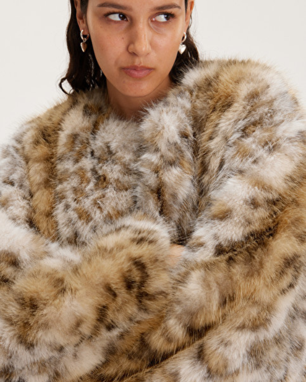 Short Faux Fur Jacket